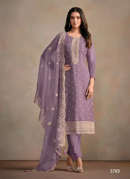 Averie By Vipul  Heavy Orgenza Silk With Embroidery Work Dress Material Wholesale Online